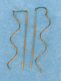 gold threader earring T022